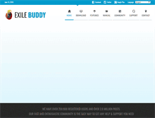 Tablet Screenshot of exilebuddy.com